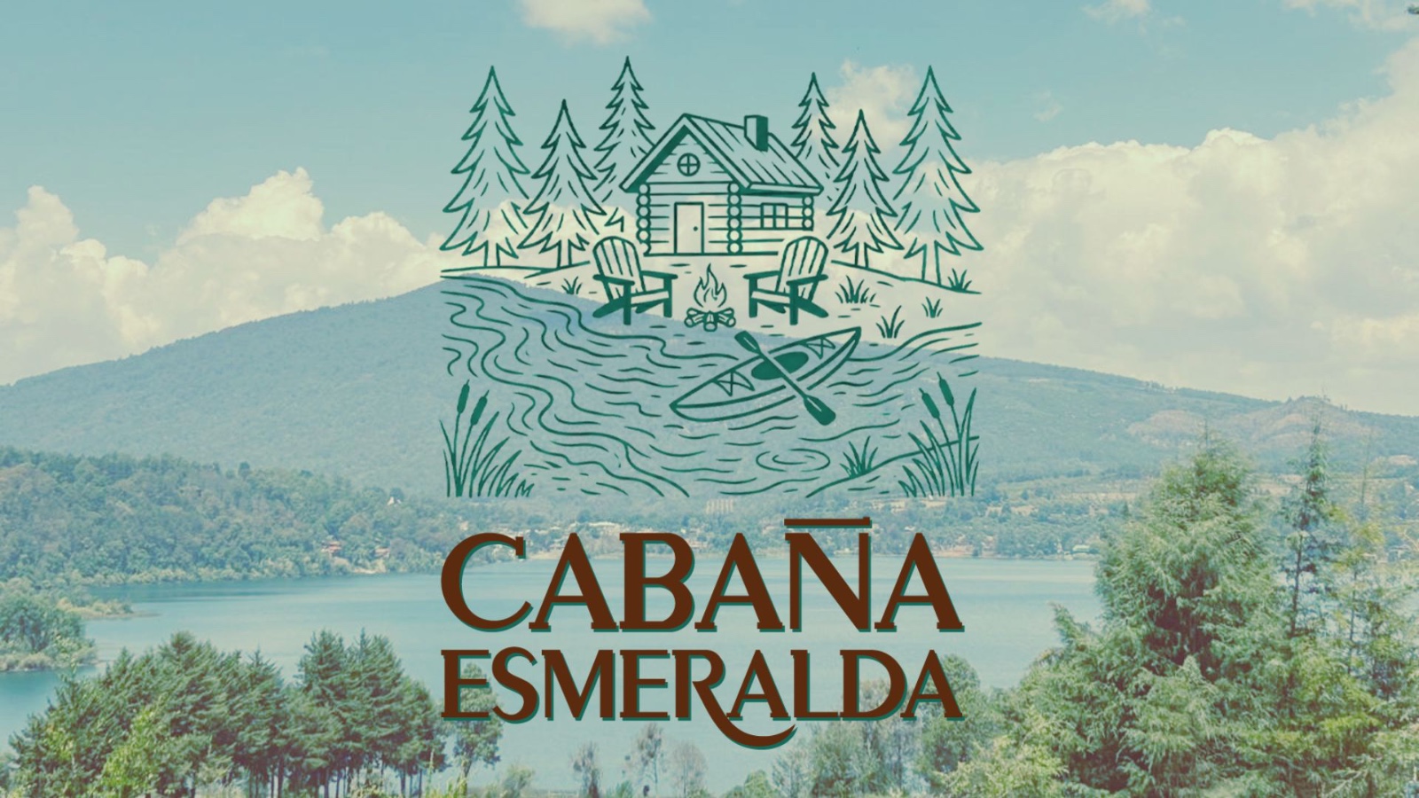 Cabaña Esmeralda Logo Premium